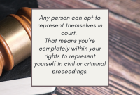How To Represent Myself In A Court Case